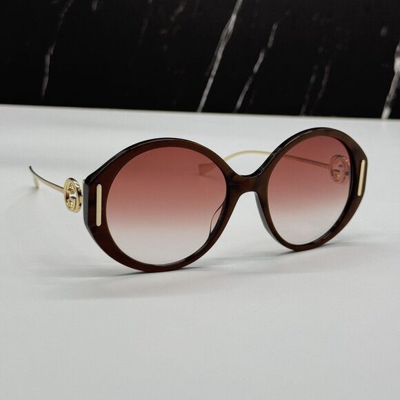 NEW GUCCI GG1202S 004 WITH GOLD CHAIN WOMEN GUCCI SUNGLASSES main image 9